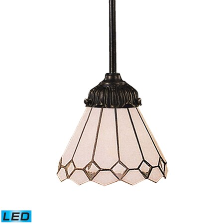 Elk Lighting 1-Lght Mini Pndnt Tiffany Brnz w/Tiffany Style Glass - Incl LED Bulb 078-TB-04-LED